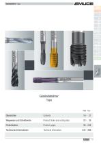 EMUGE – Catalogue 150 Thread Cutting Technology / Clamping Technology - 15