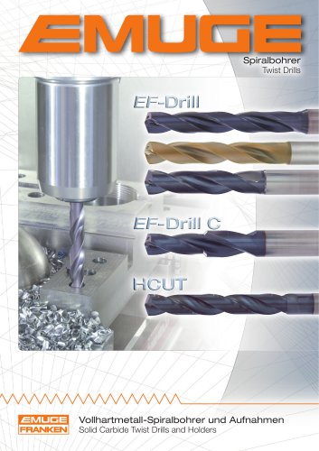 EMUGE Solid Carbide Twist Drills and Holders