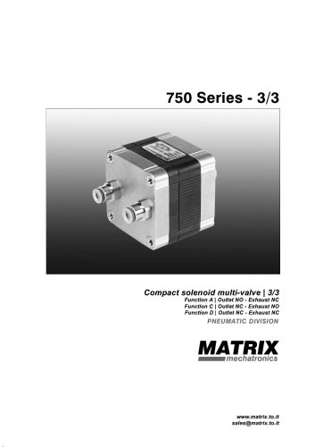 750 Series compact solenoid multi-valve | 3/3