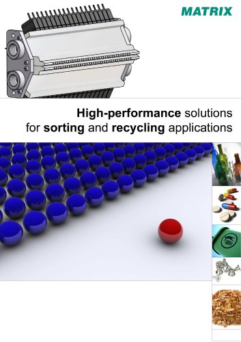 High-performance solutions for Sorting & Recycling applications