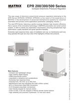 MATRIX Pneumatic Division - EPR200 | EPR300 | EPR500 Series - Compact Electronic Pressure Regulators - 2