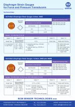 Diaphragm Strain Gauges  for Pressure Sensors and Force T ransducers - 2