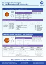 Diaphragm Strain Gauges  for Pressure Sensors and Force T ransducers - 5