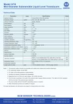 LV16 Mini-Diameter Submersible Liquid Level Transducers - 2