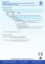 LV39 Liquid Level Transducers And Transmitters With Overvoltage Protection - 3