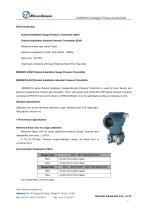 0.075% Accuracy Differential Pressure Transmitter MDM3051S-3