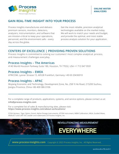 QuickTOCultra™ For TRUE TOTAL ORGANIC CARBON (TOC) Water Analysis for Every Types of Water