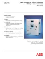 ATEX Compliant Gas Analyzer System for Hydrogen-cooled Alternators AK100 Series