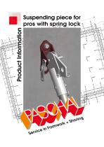 Suspending piece for pros  with spring lock-1