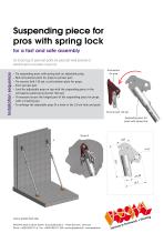 Suspending piece for pros  with spring lock-2