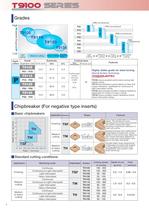 CVD Coated Grades for Turning Steels   T9000 SERIES - 4