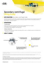 Secondary centrifugal lifting brake - 1