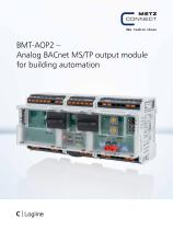 BMT-AOP2 – Analog BACnet MS/TP output module for building automation