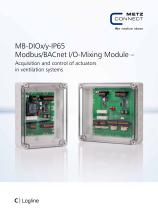 MB-DIOx/y-IP65 Modbus/BACnet IO-Mixing Module – Acquisition and control of actuators in ventilation systems - 1