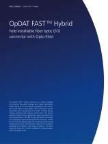 OpDAT FASTTM Hybrid – field installable multimode and  singlemode fiber optic connector with Opto-Elast-2