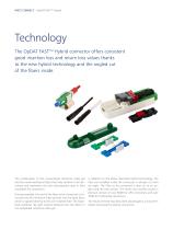 OpDAT FASTTM Hybrid – field installable multimode and  singlemode fiber optic connector with Opto-Elast-4