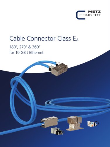 P|Cabling - Cable Connector Class EA – 180°, 270° & 360° for 10 GBit Ethernet