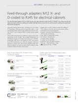 P|Cabling - Feed-through adapters M12 X- and D-coded to RJ45 for electrical cabinets - 2