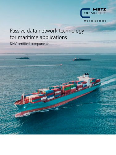 Passive data network technology for maritime applications