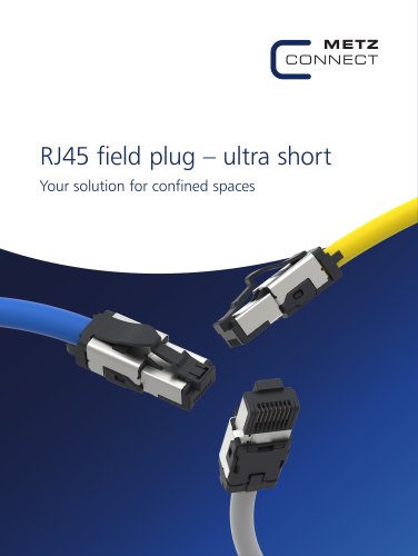 Rj45 field plug &ndash; ultra short