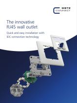 The innovative RJ45 wall outlet – Quick and easy installation with IDC connection technology
