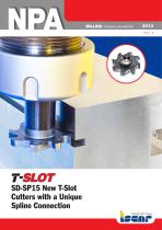 SD-SP15 New T-Slot Cutters with a Unique Spline Connection - 1