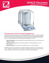 OHAUS Discovery Semi-Micro and Analytical Balances - 1