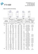 Cylindrical roller bearings - 8