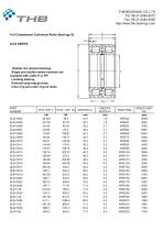 Full Complement Cylindrical Roller Bearings SL - 19