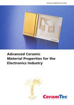 Advanced Ceramic Material Properties for the Electronics Industry - 1