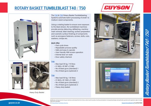 Guyson Tumbleblast T40/T50