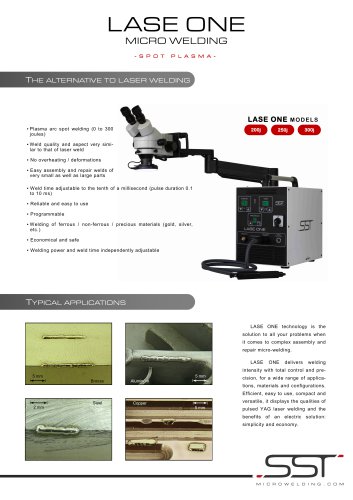 Lase One - SST MICROWELDING - PDF Catalogs | Technical Documentation ...