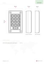 DS1023 TOUCHLOCK vandal resistant metal keypad - 2