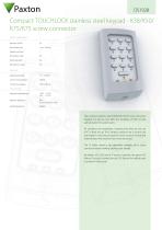 DS1028 Compact TOUCHLOCK stainless steel keypad - K38/K50/K75 screw connector - 1