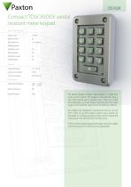 DS1029 Compact TOUCHLOCK vandal resistant metal keypad - 1