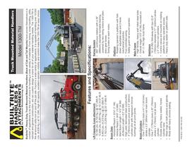 1300-TM Truck Mounted Material Handler specification sheet - 1