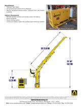 40-SE Stationary Electric Material Handler specification sheet - 2