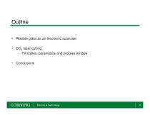 CO2 Laser Cutting of Flexible Glass Substrates - 2