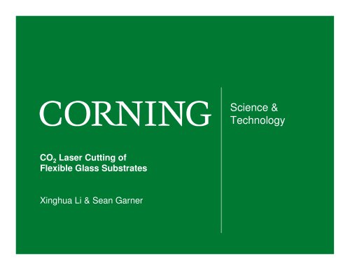 CO2 Laser Cutting of Flexible Glass Substrates