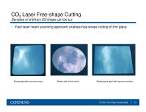 CO2 Laser free-shape cutting of flexible glass substrates - 13