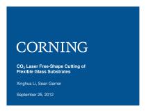 CO2 Laser free-shape cutting of flexible glass substrates - 1