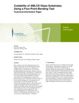 Cuttability of AMLCD Glass Substrates Using a Four-Point-Bending Test - 1