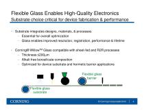 Flexible glass for device substrate and hermetic barrier applications - 4