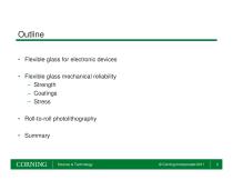 Flexible glass substrates for continuous manufacturing - 2