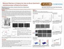 Gravure printing of conductive inks on glass substrates for applications in printed electronics - 1