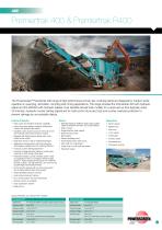 Powerscreen Premiertrak 400 & R400 Crusher Brochure - 1