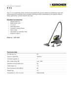 Dry vacuum cleaner T 7/1 - 1