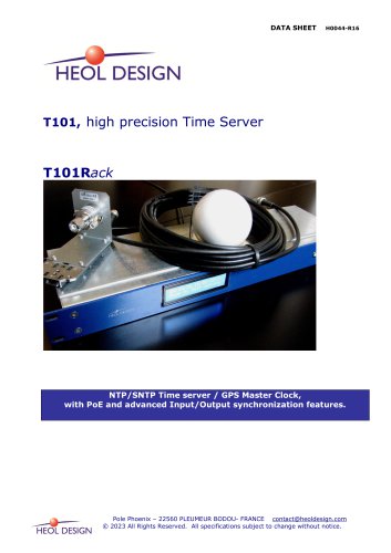 T101 - NTP Server / GPS Clock, Stratum 1, industrial applications