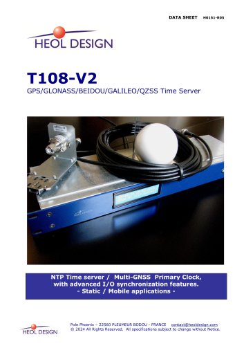 T108 - GPS + GLONASS / GALILEO / BEIDOU Time server