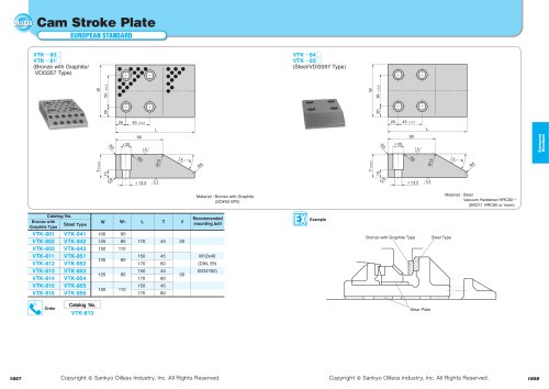 Cam Stroke Plate